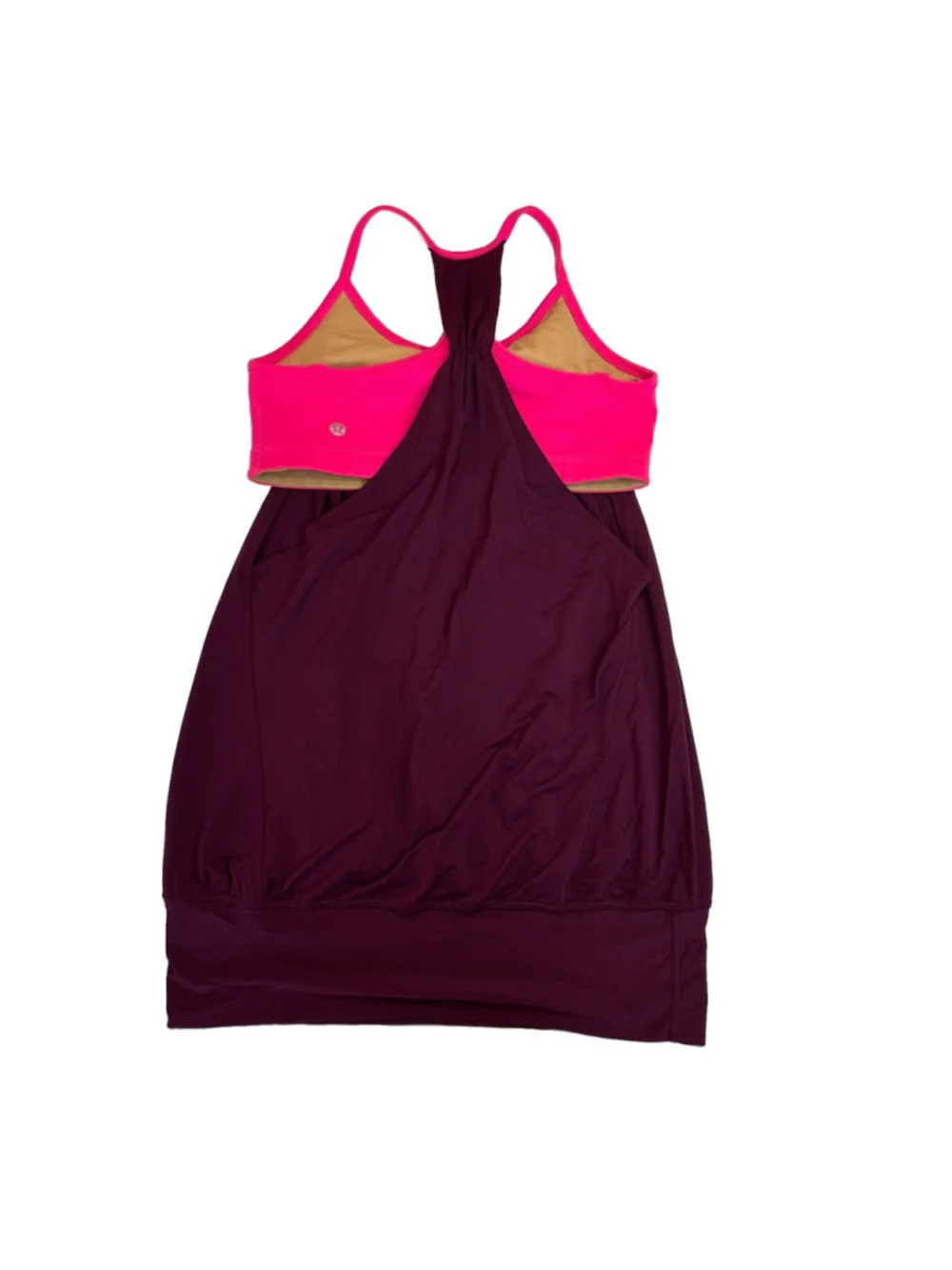 Set of 2 Lululemon Athletic Running Workout Tank Tops Size:4 Build In Bra